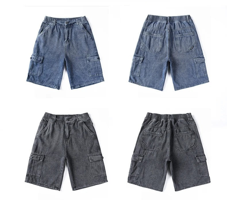 London Edit™ | Denim Cargo Shorts