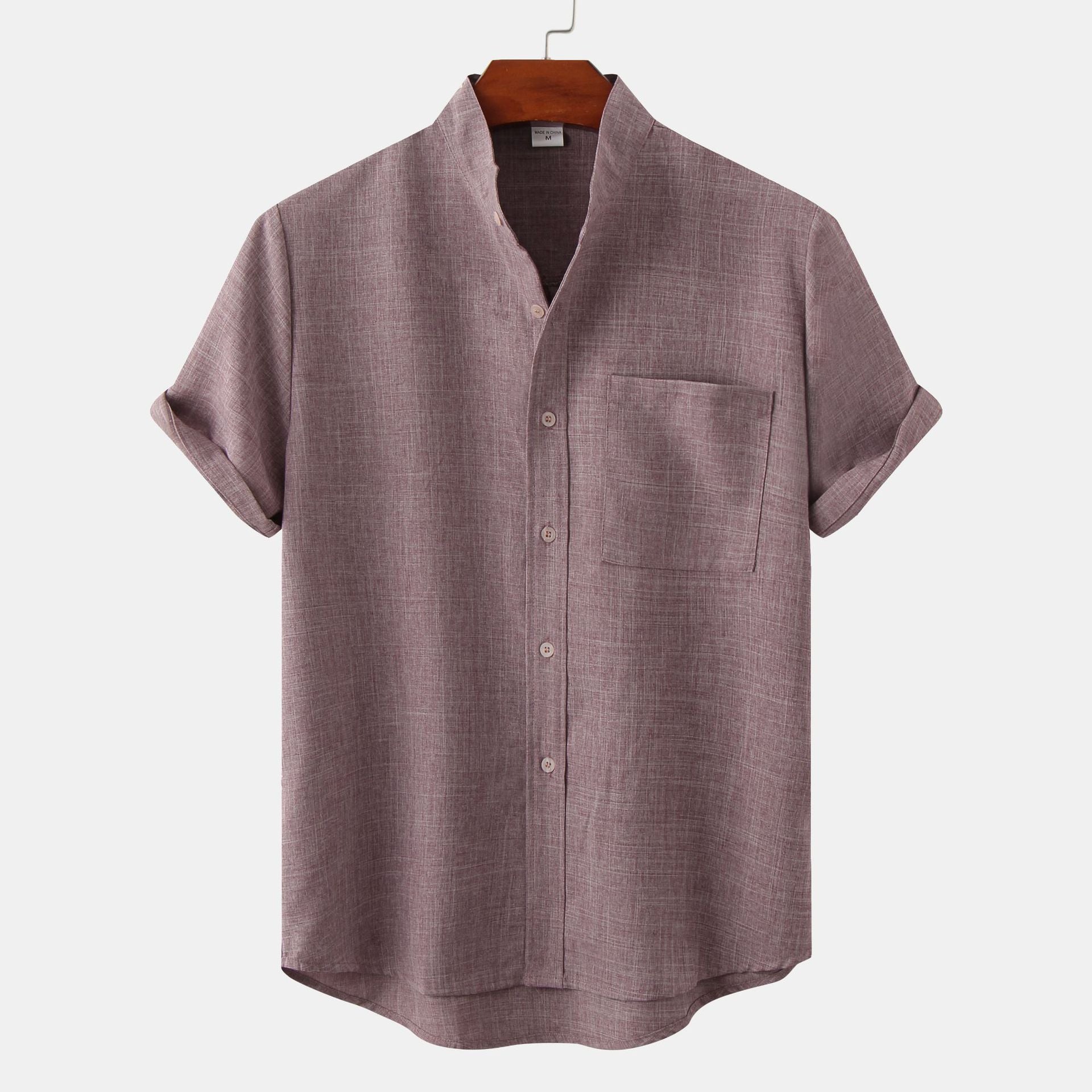 Laurent™ | Chemise en coton unie avec boutons