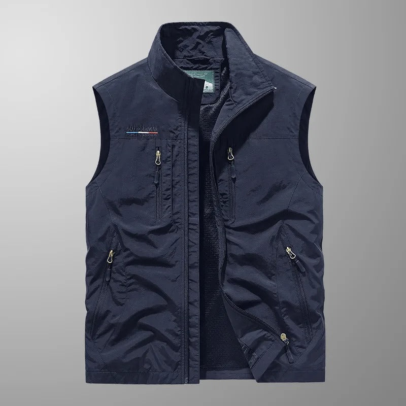 Hermann™ – Gilet cargo respirant avec plusieurs poches