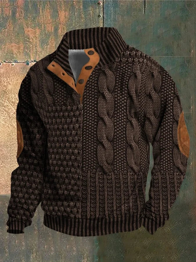 Grayson - Turtleneck Sweater with Button Detail