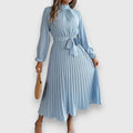 Stacey – Robe midi plissée