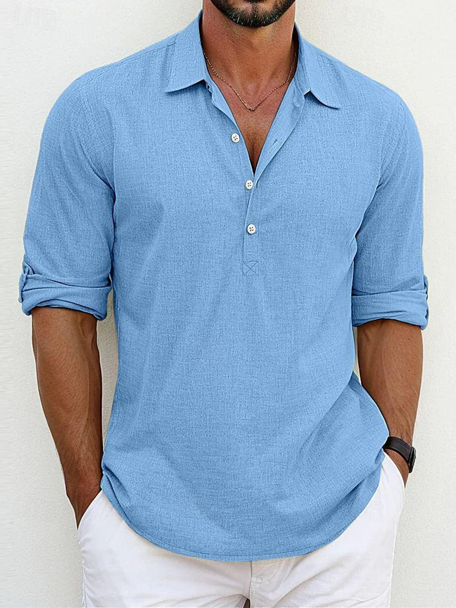 Raphaël | Chemise en lin classique 1+1 GRATUIT