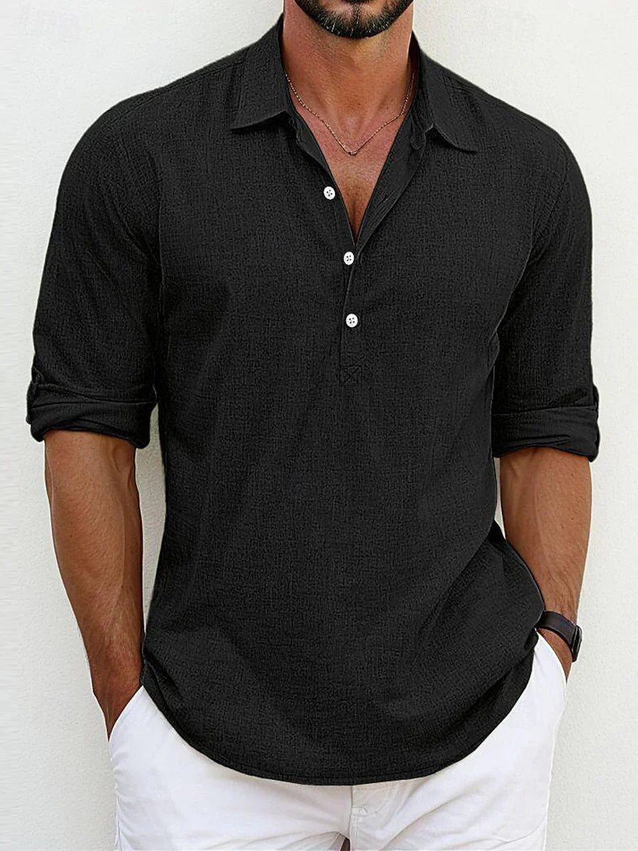Raphaël | Chemise en lin classique 1+1 GRATUIT