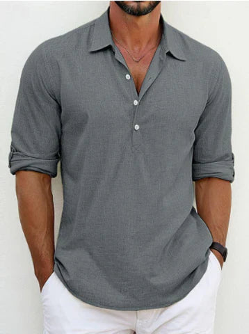 Raphaël | Chemise en lin classique 1+1 GRATUIT