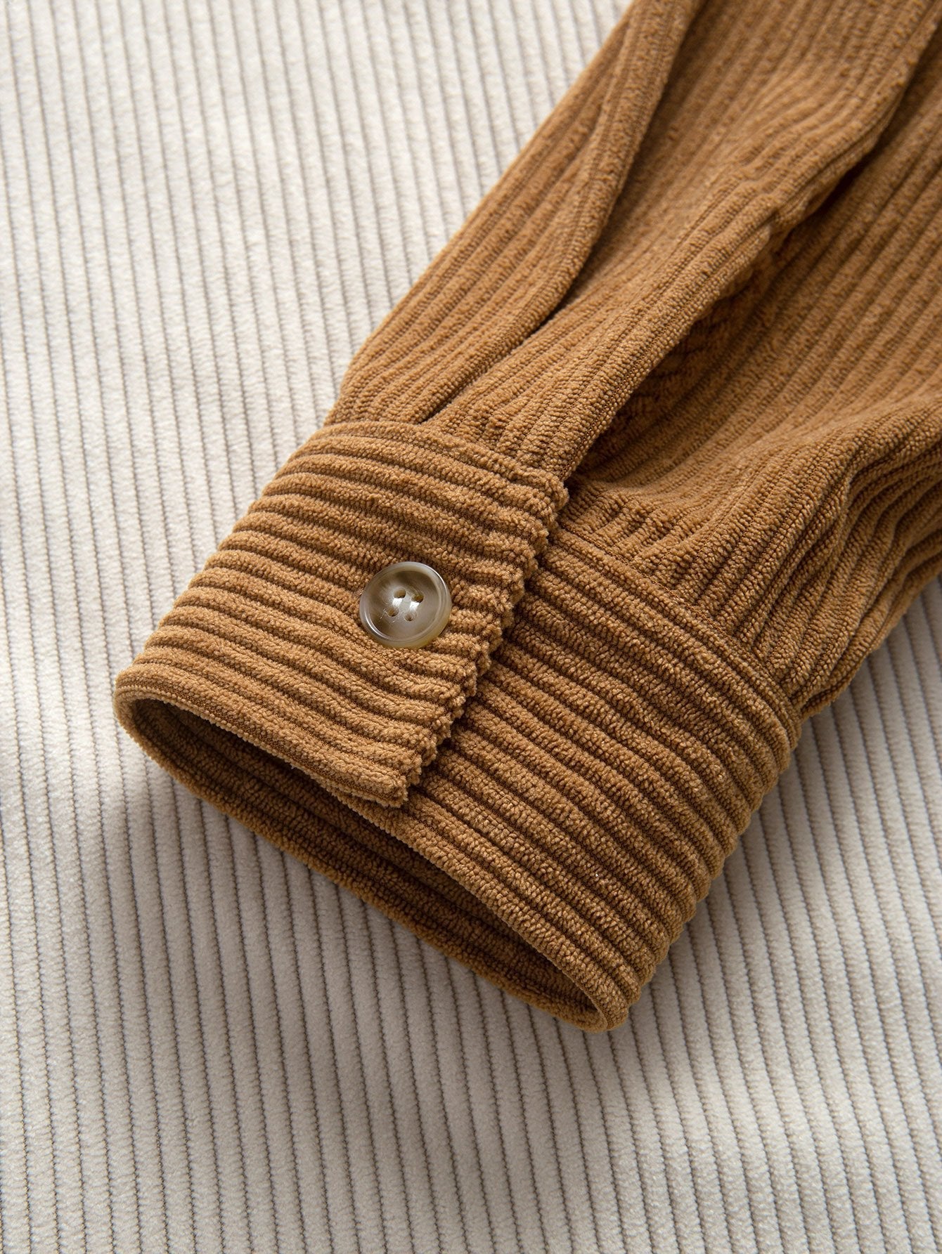 Laurent™ - Ensemble chemise et jogger cargo en velours côtelé