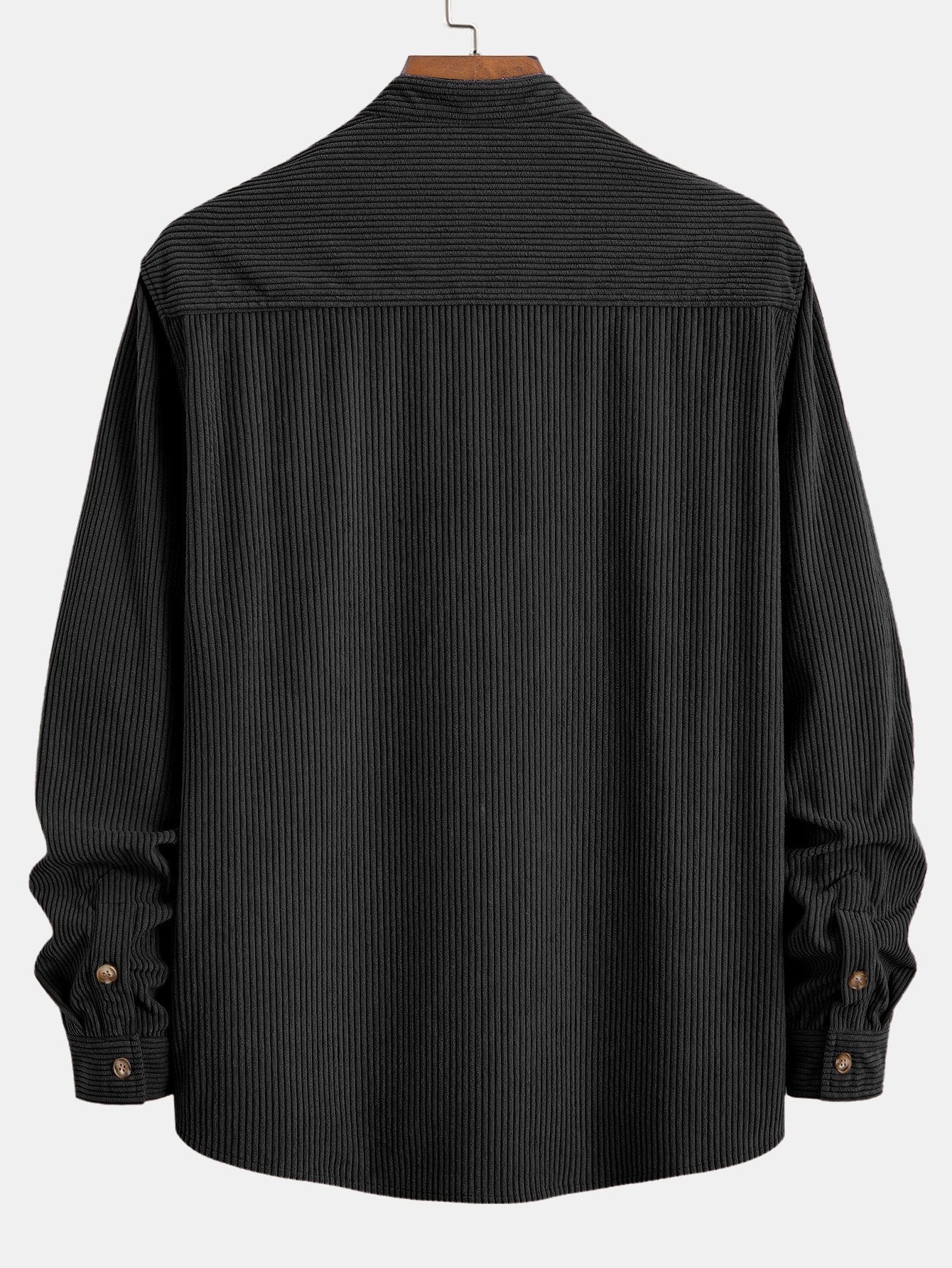 Laurent™ - Chemise en velours côtelé à col montant