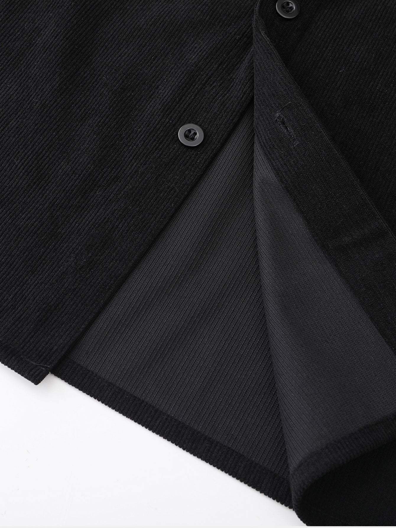 Laurent™ - Chemise à capuche en velours côtelé à carreaux