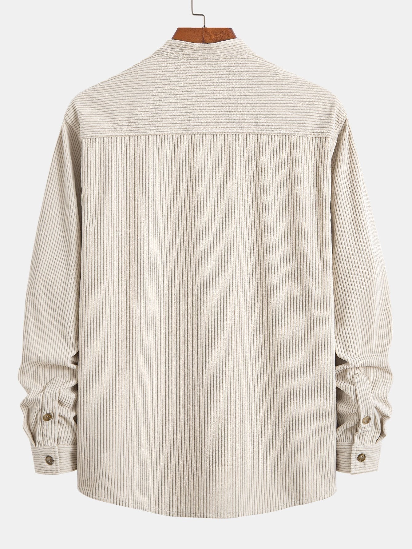 Laurent™ - Chemise en velours côtelé à col montant