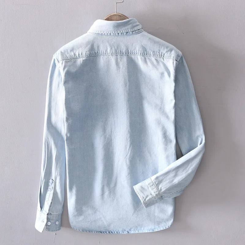 London Edit™ | Denim Long-Sleeve Shirt