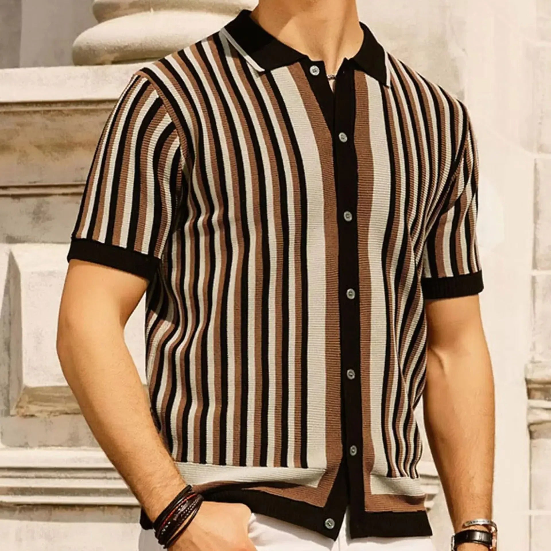 London Edit™ | Striped Tencel Shirt