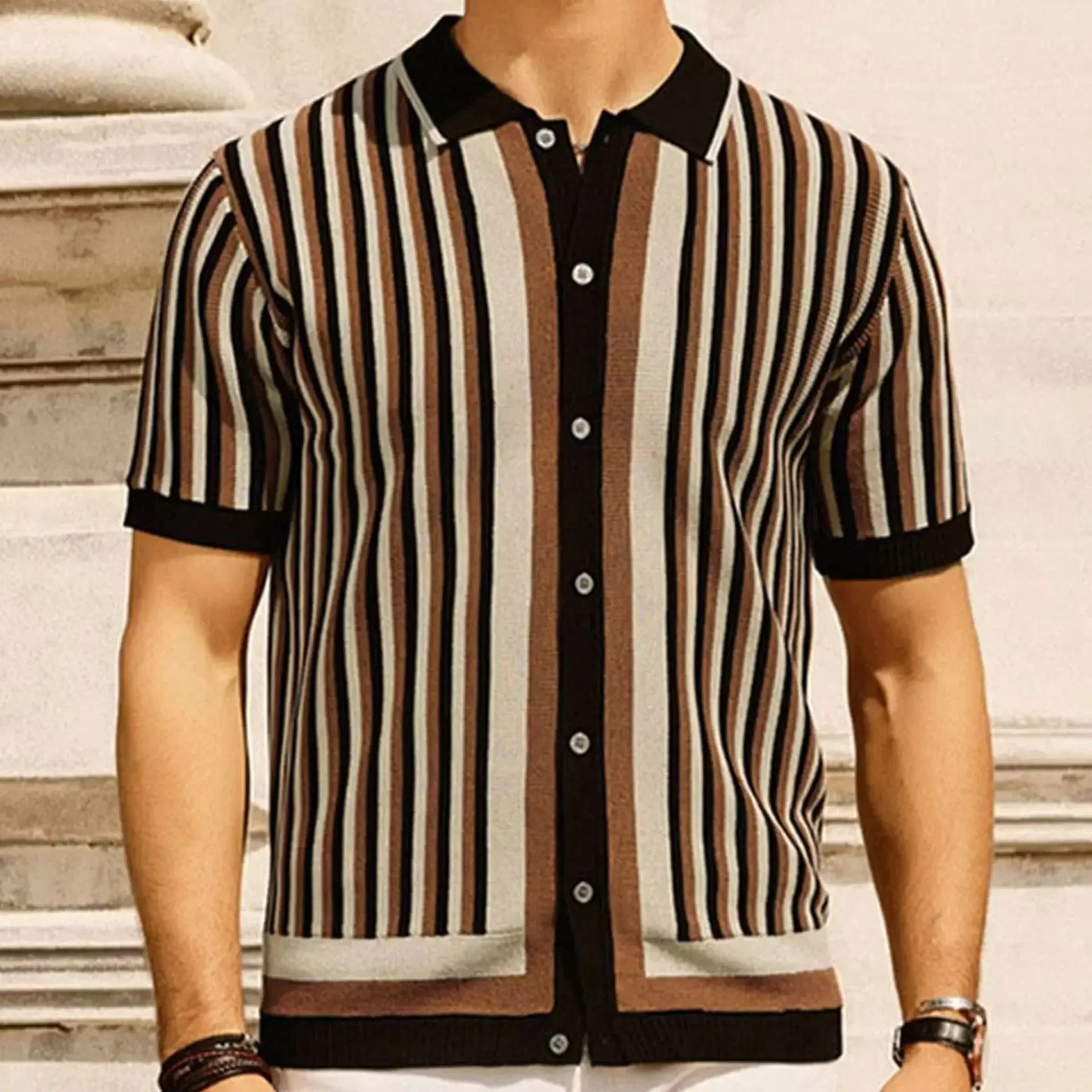 London Edit™ | Striped Tencel Shirt