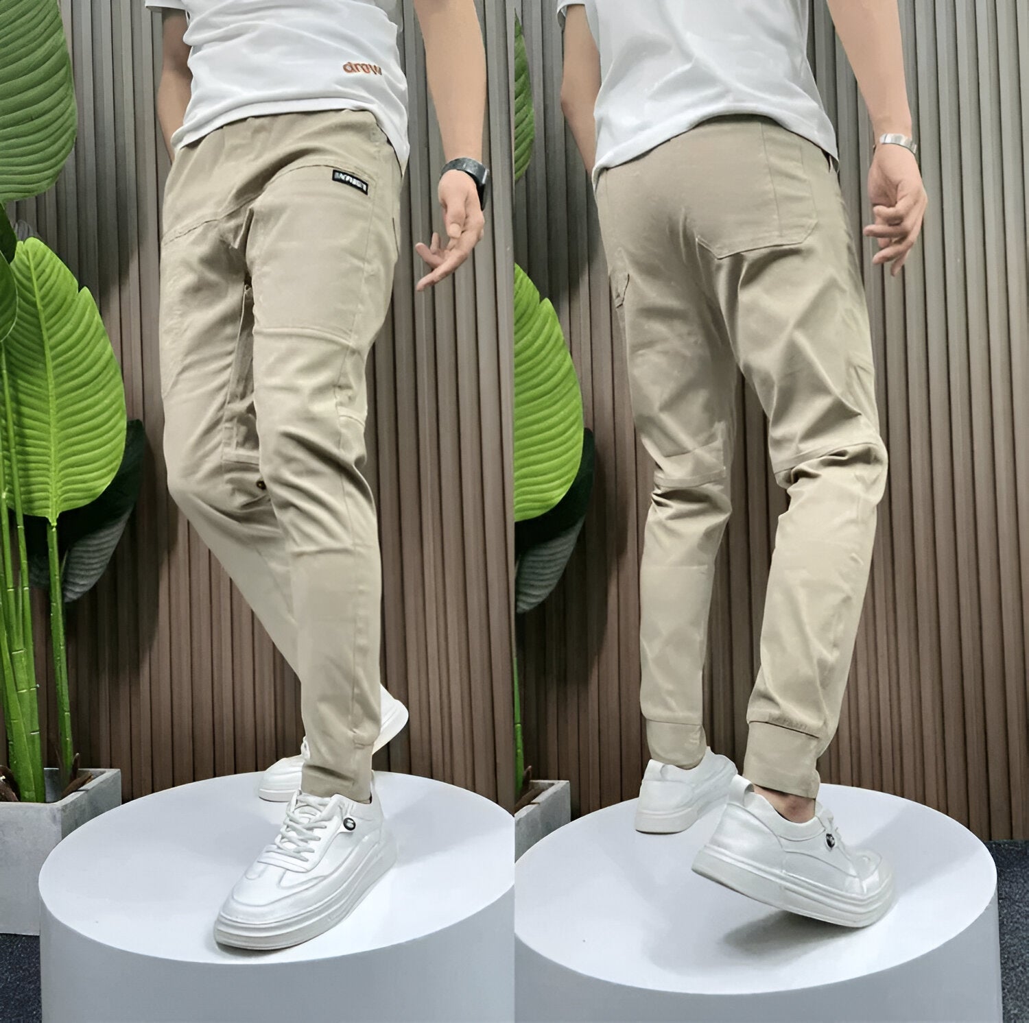 Lucien - Pantalon Cargo Luxe et Flexible