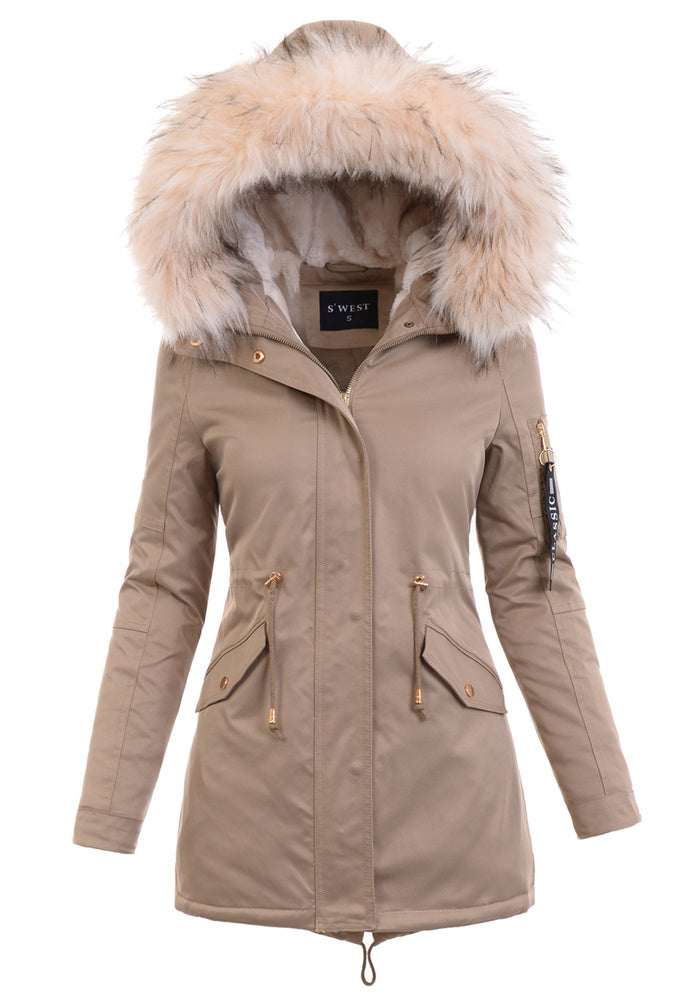 Élodie - Parka d'hiver avec fausse fourrure