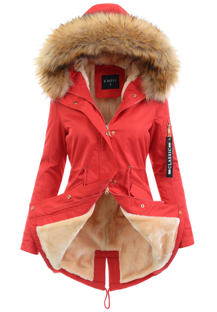 Élodie - Parka d'hiver avec fausse fourrure