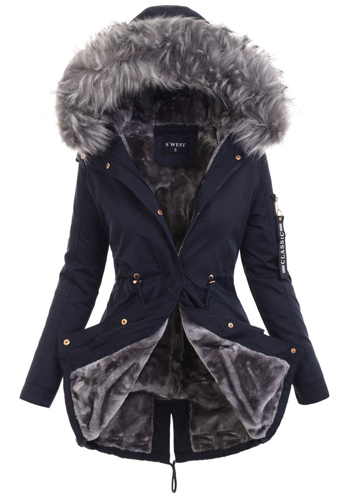 Élodie - Parka d'hiver avec fausse fourrure