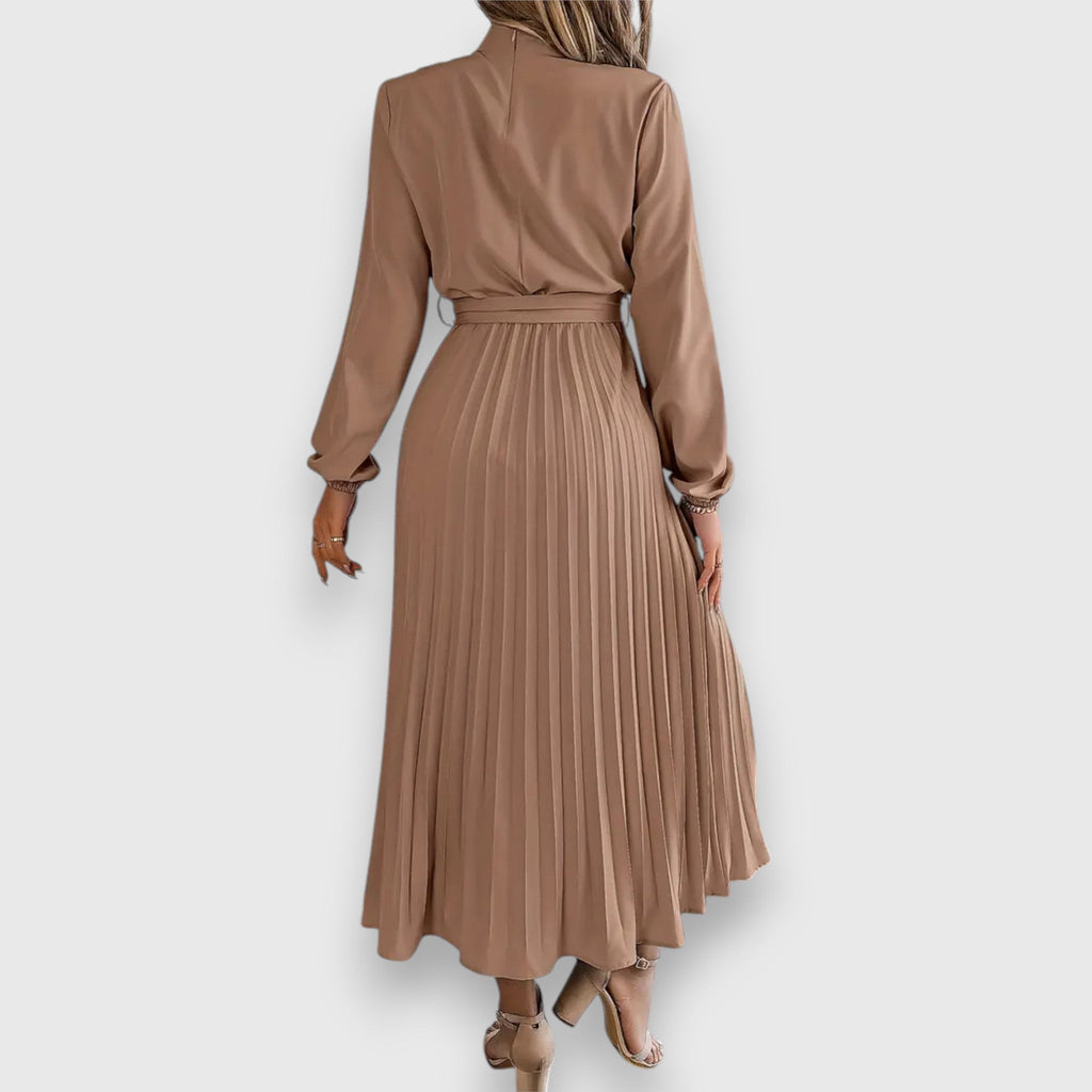 Stacey – Robe midi plissée