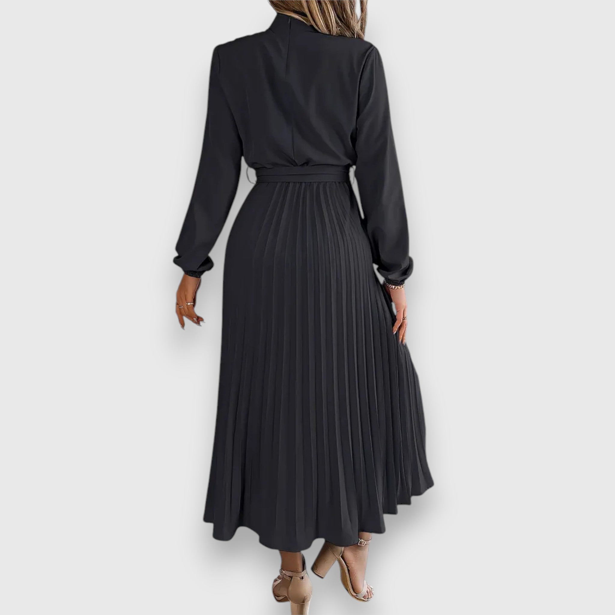 Stacey – Robe midi plissée