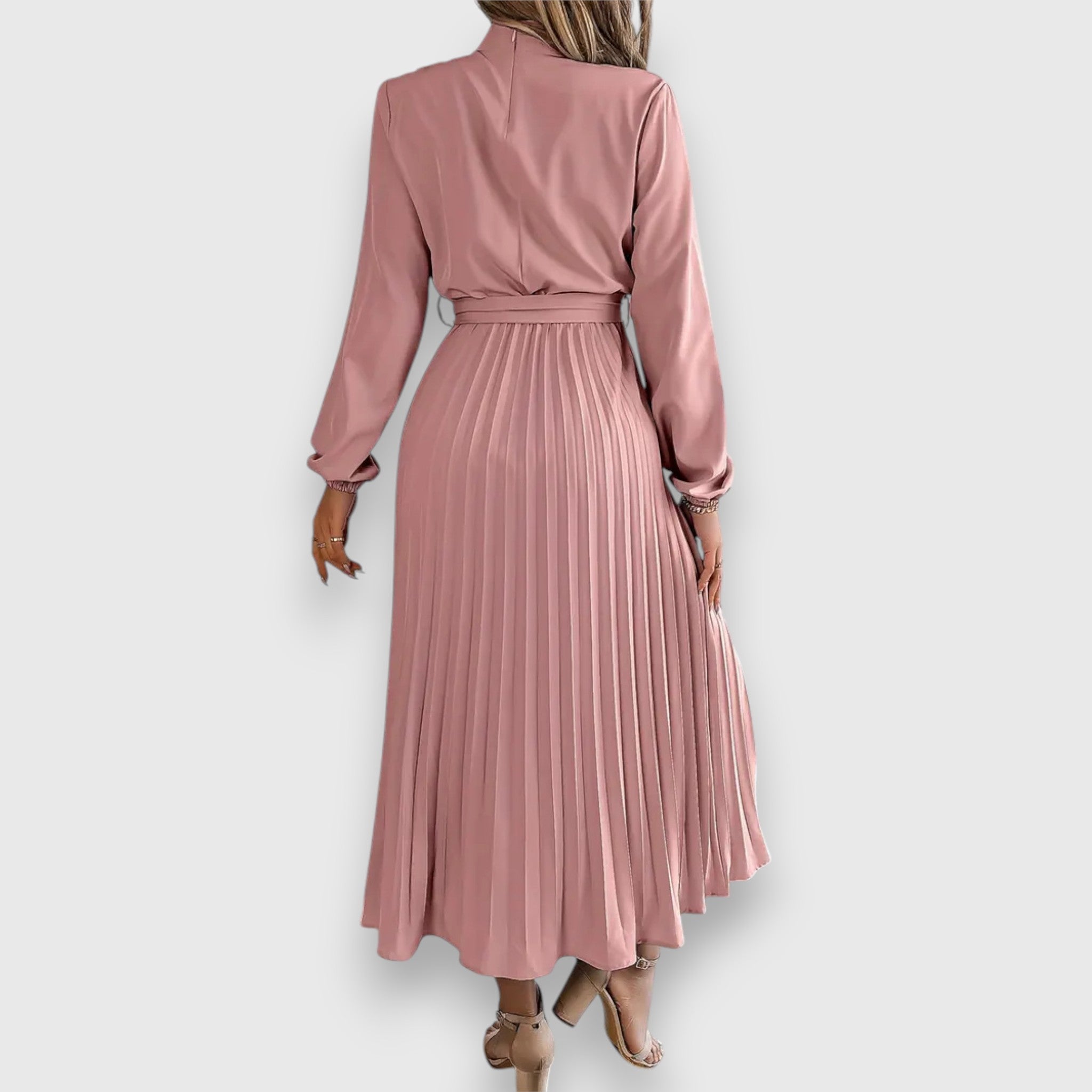 Stacey – Robe midi plissée