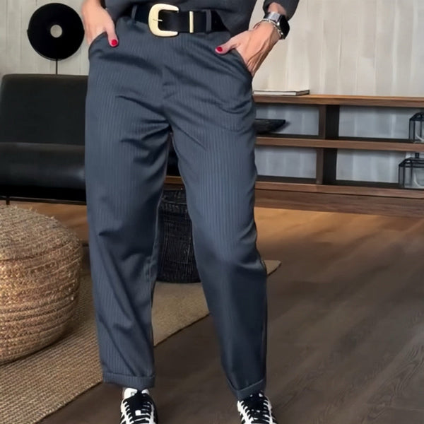 Émilie - Pantalon élégant à rayures