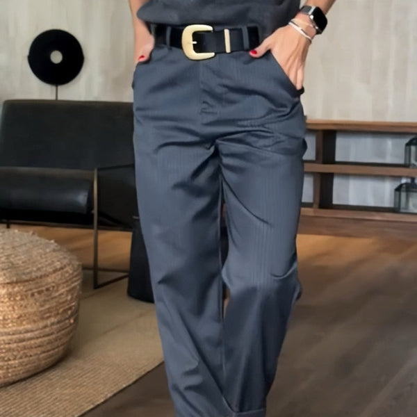 Émilie - Pantalon élégant à rayures