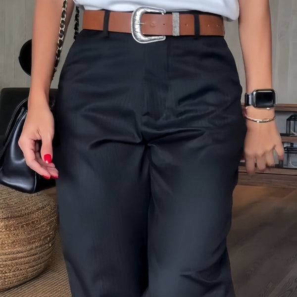 Émilie - Pantalon élégant à rayures