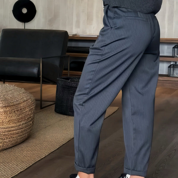 Émilie - Pantalon élégant à rayures