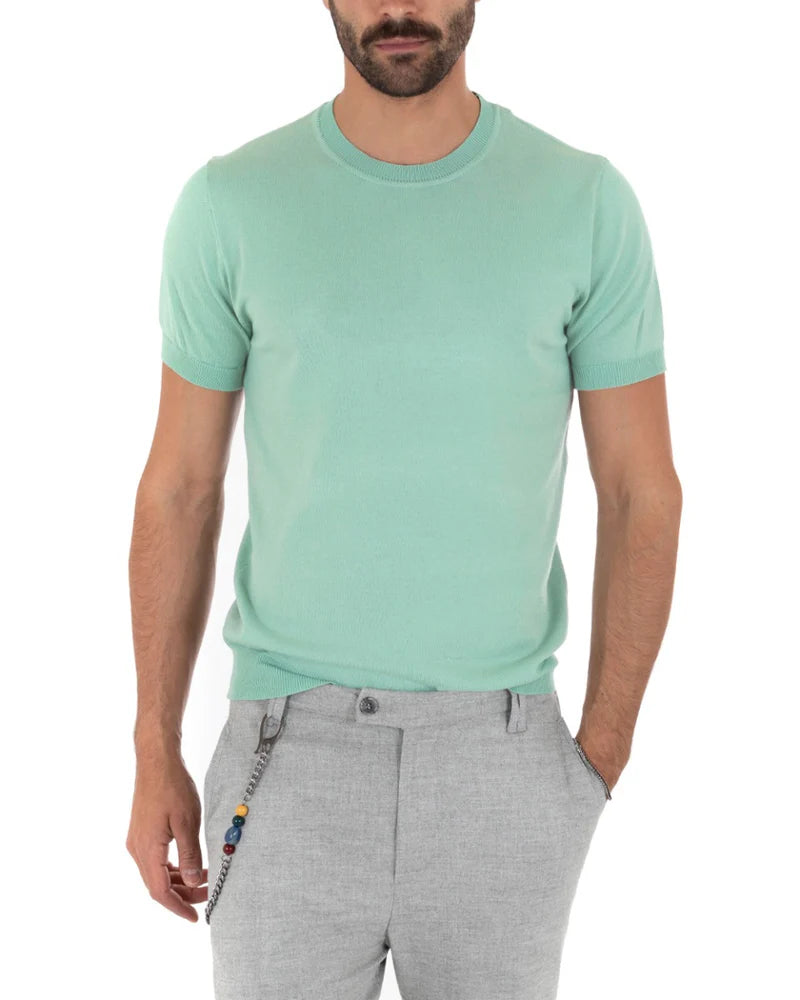 Louis | T-Shirt Homme à Manches Courtes et Col Rond