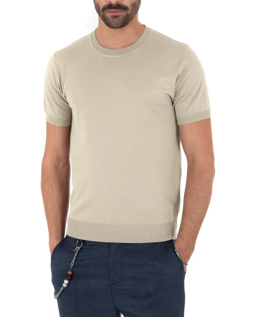 Louis | T-Shirt Homme à Manches Courtes et Col Rond
