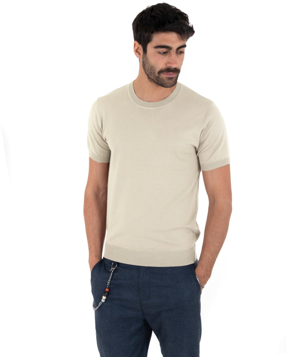 Louis | T-Shirt Homme à Manches Courtes et Col Rond