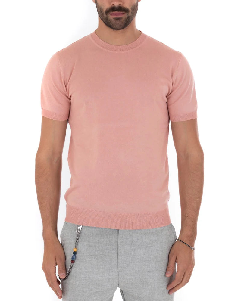Louis | T-Shirt Homme à Manches Courtes et Col Rond