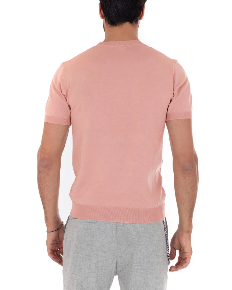 Louis | T-Shirt Homme à Manches Courtes et Col Rond