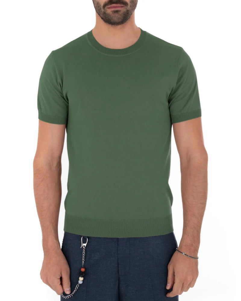 Louis | T-Shirt Homme à Manches Courtes et Col Rond