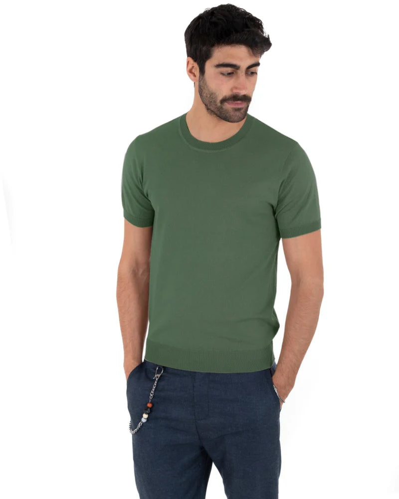 Louis | T-Shirt Homme à Manches Courtes et Col Rond